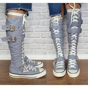 ⭐Converse Chuck Taylor All Star XXHi Buckles knee-hi 6.5 Boots Shoes Zip A11892C